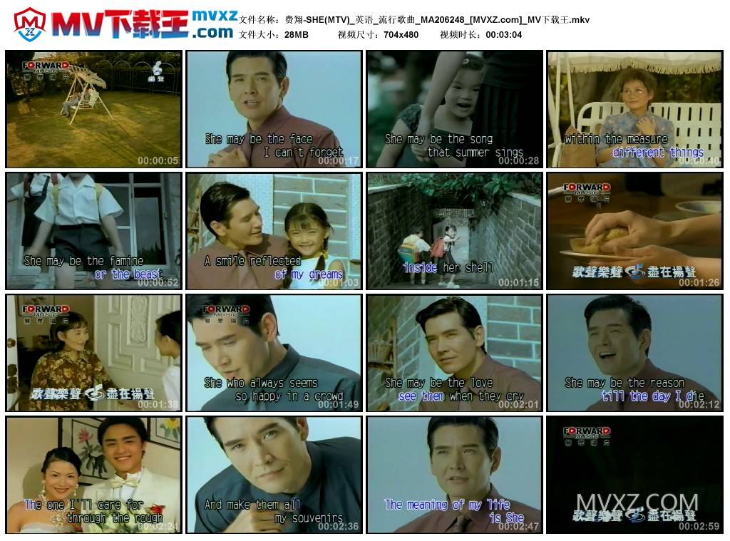 费翔-SHE(MTV)_英语_流行歌曲_MA206248